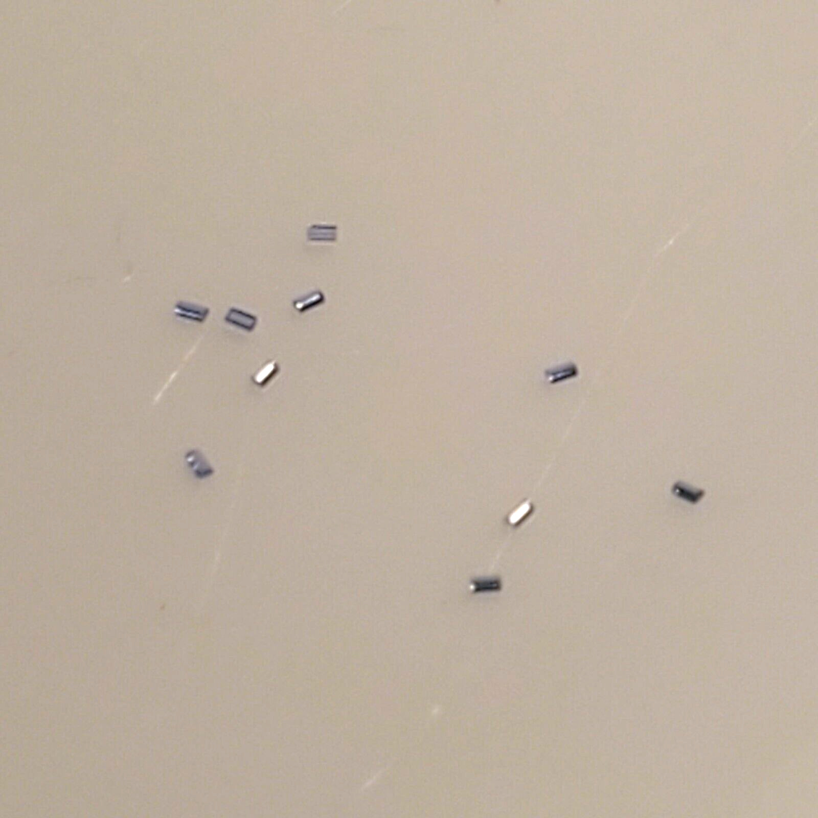 10 blue half round roller pins from S.LaRose, NOS. approx 0.55 x 0.26