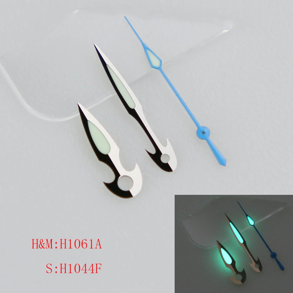 Watch Hands C3 Luminous 1061 Fish For NH34 NH35 NH36 NH38 Set Mod Part Accessory