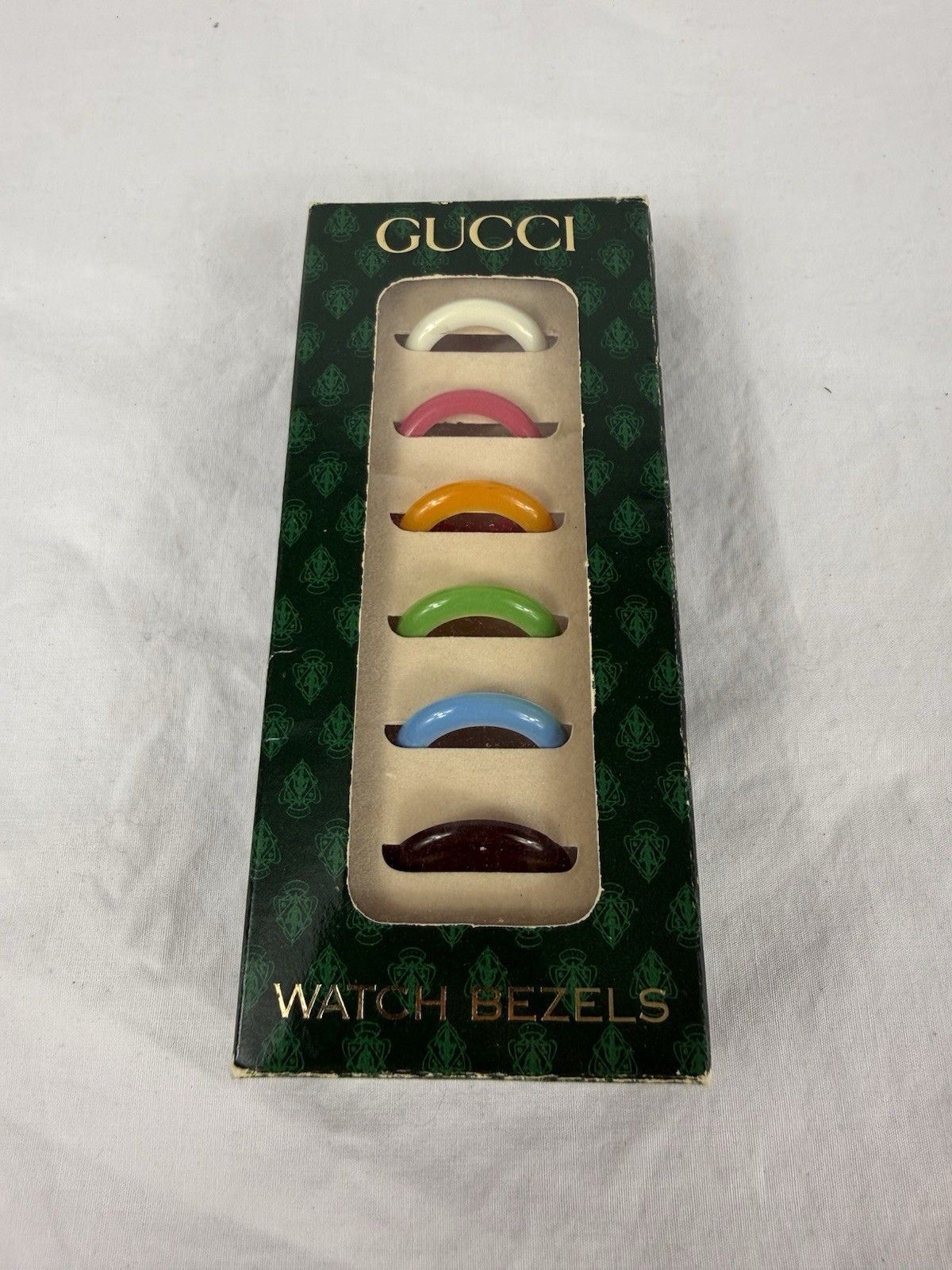 Vintage GUCCI Change Bezel 6 Colors Bezel Authentic Rare New In Box