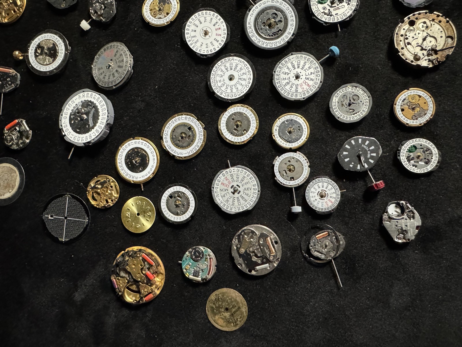 Large Lot Watch Movement Parts Quartz Mechanical For Repair Craft Steampunk