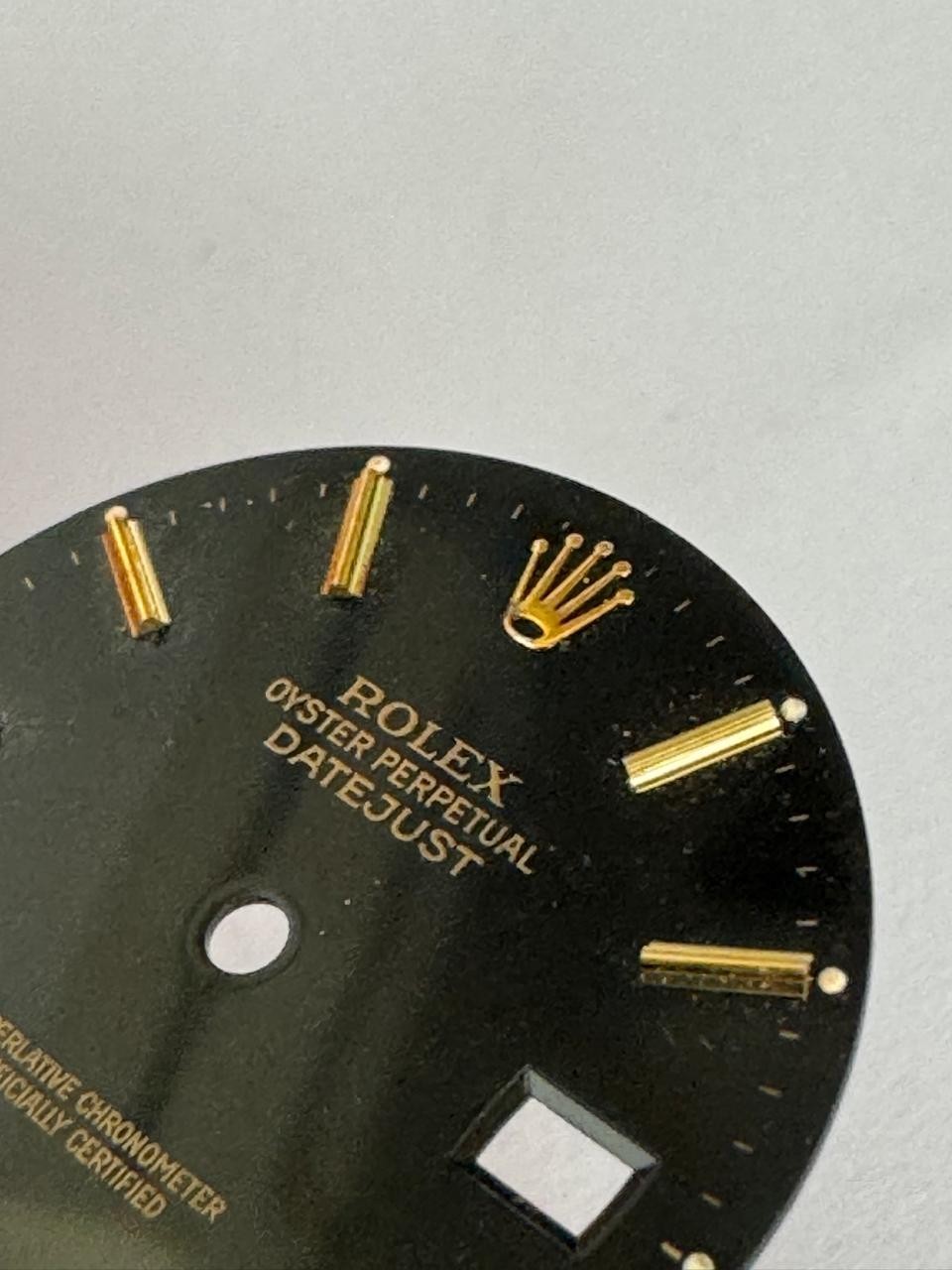 VINTAGE ROLEX DATE JUST 16233 BLACK DIAL TRITIUM CALL 3135 100% GENUINE #D700 B8