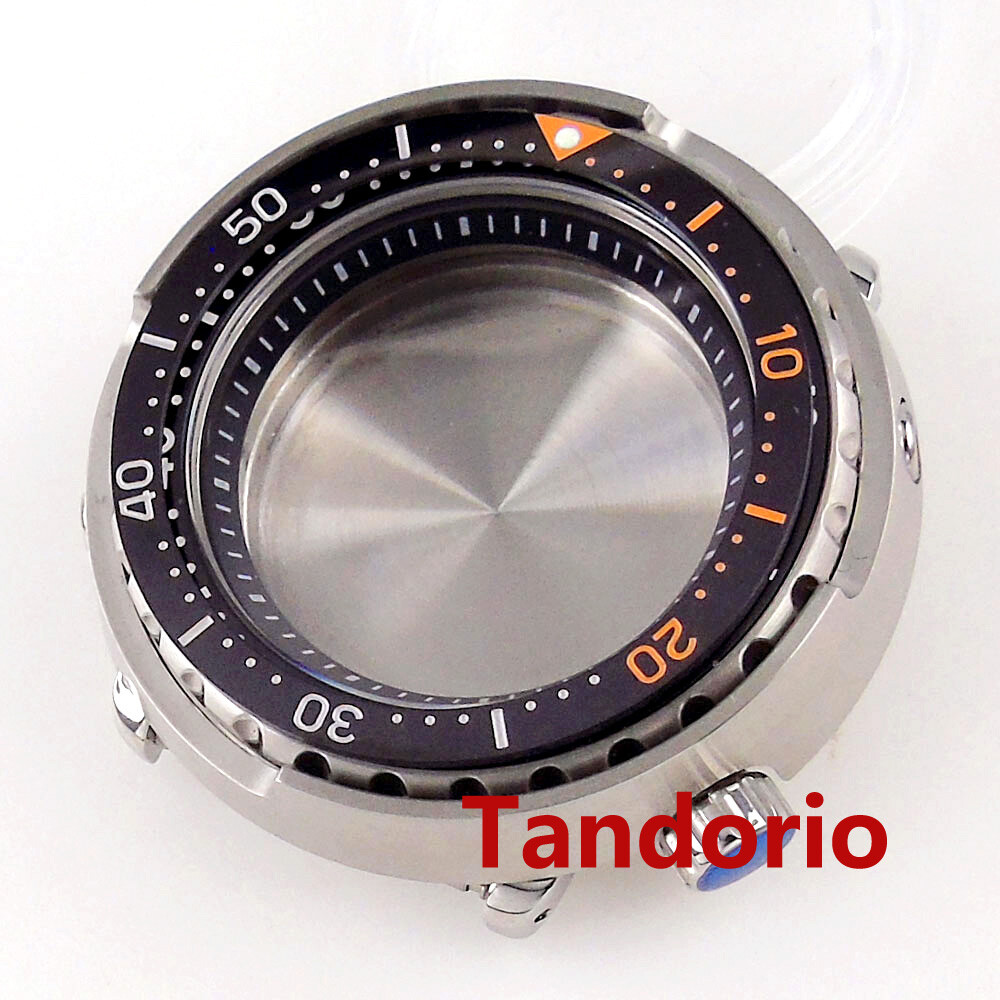 46.5mm Sapphire Glass 30ATM Watch Case Fit NH34 NH35A NH36A Undirectional Bezel