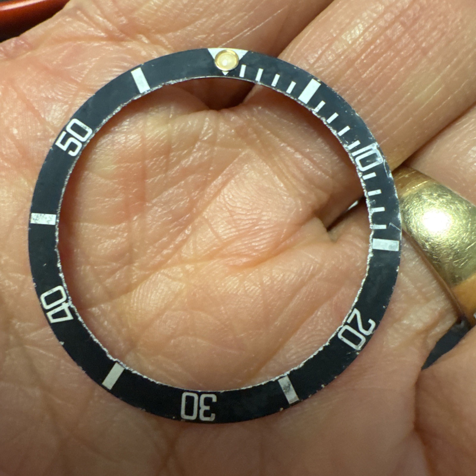 Original Rolex Oyster Submariner Black 16800 16610 16600 16660 bezel Insert (70)