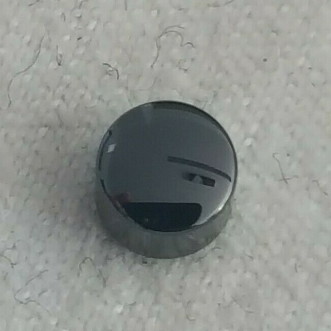 RADO Water Resistant Black Ceramic Cap Crown Part Number 48-112