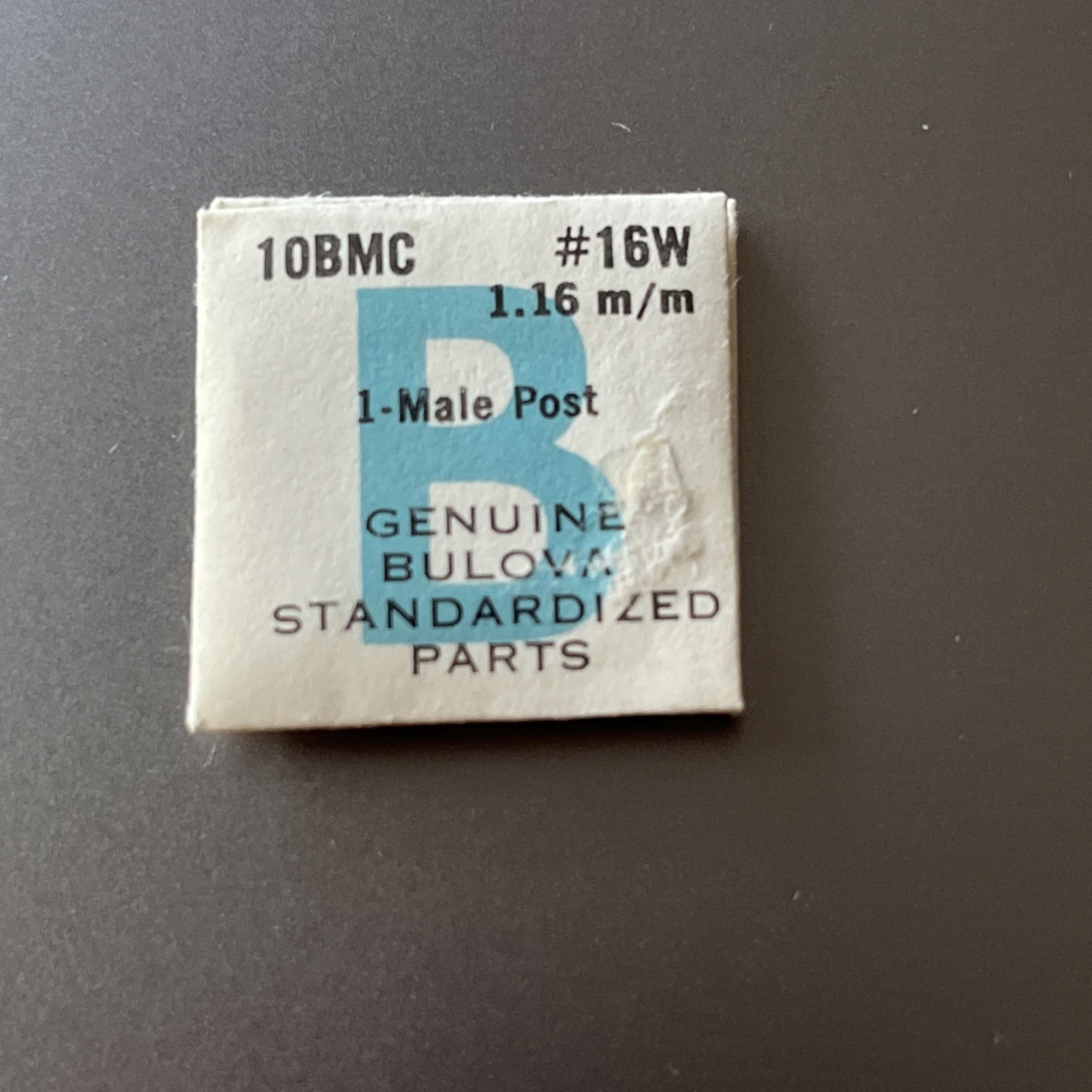Bulova Watch Movement Part #16W MALE POST 1.16 m/m 10BMC Genuine