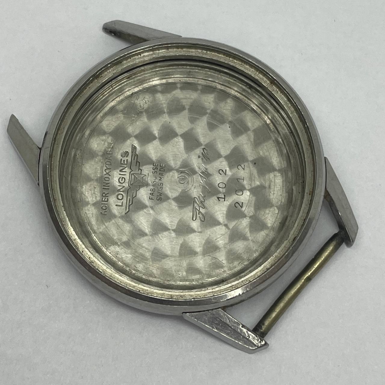 VINTAGE LONGINES CASE SCREWBACK 35.5MM STAINLESS STEEL SWISS MADE
