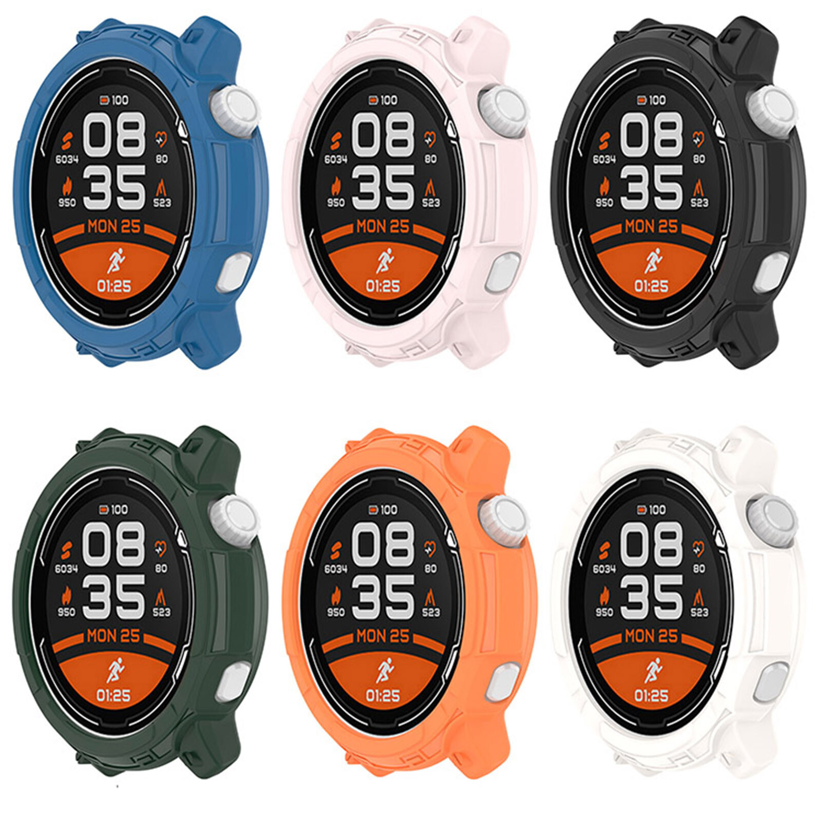 Watch Case Half-Pack TPU Soft Rubber Case Watch Accessories for COROS PACE2