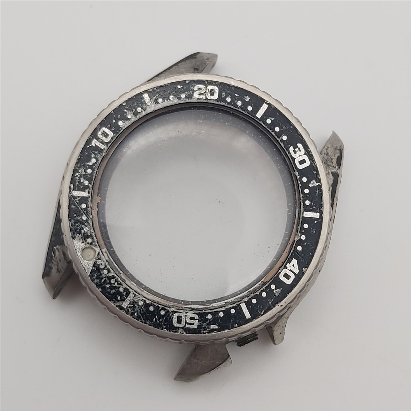 USED POLISHED SEIKO 4205 0155 MIDSIZED WATCH DIVER CASE AND BEZEL KIT BVT06656