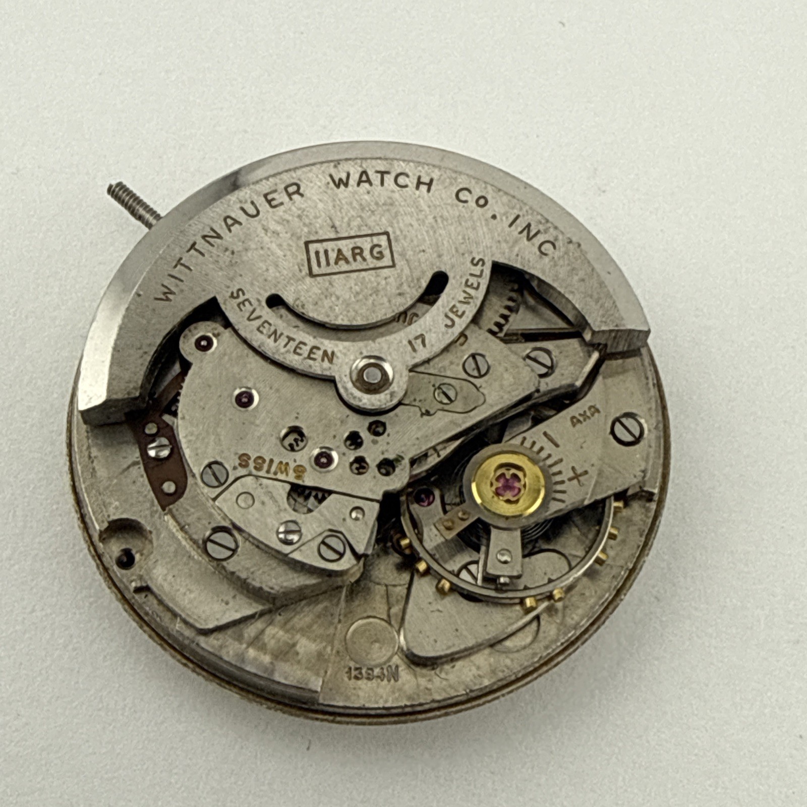 WITTNAUER AUTOMATIC CAL. 1384N 11ARG SWISS WRIST WATCH – GOOD BALANCE WHEEL