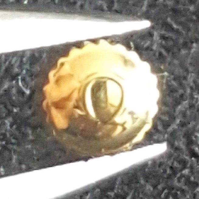 Omega Water Resistant Crown, Gold Colour, Part Number 42082