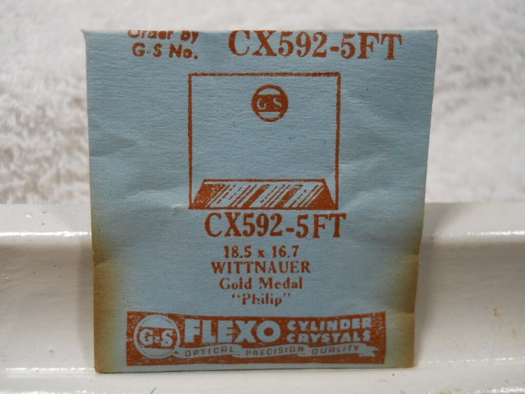 GS CX592-5FT Watch Crystal Fit Wittnauer Gold Medal Philip – 18.5 x 16.7 mm
