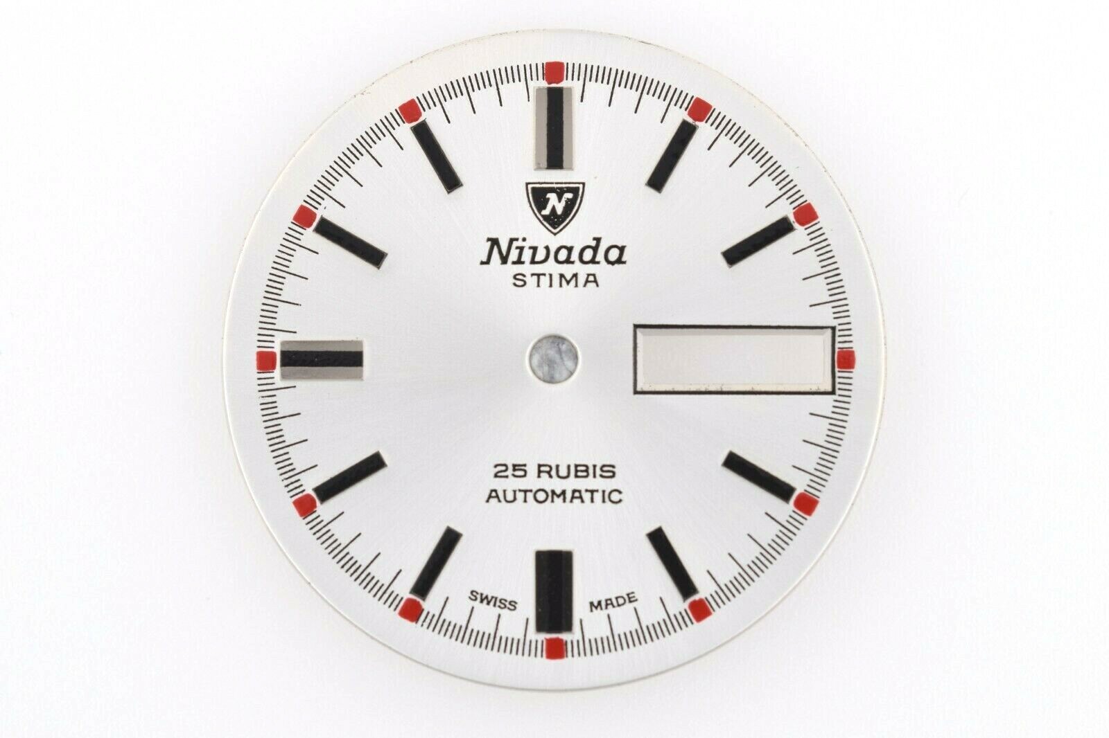 NIVADA Stima Automatic Day-Date NOS Watch Dial 28mm (ZB809)