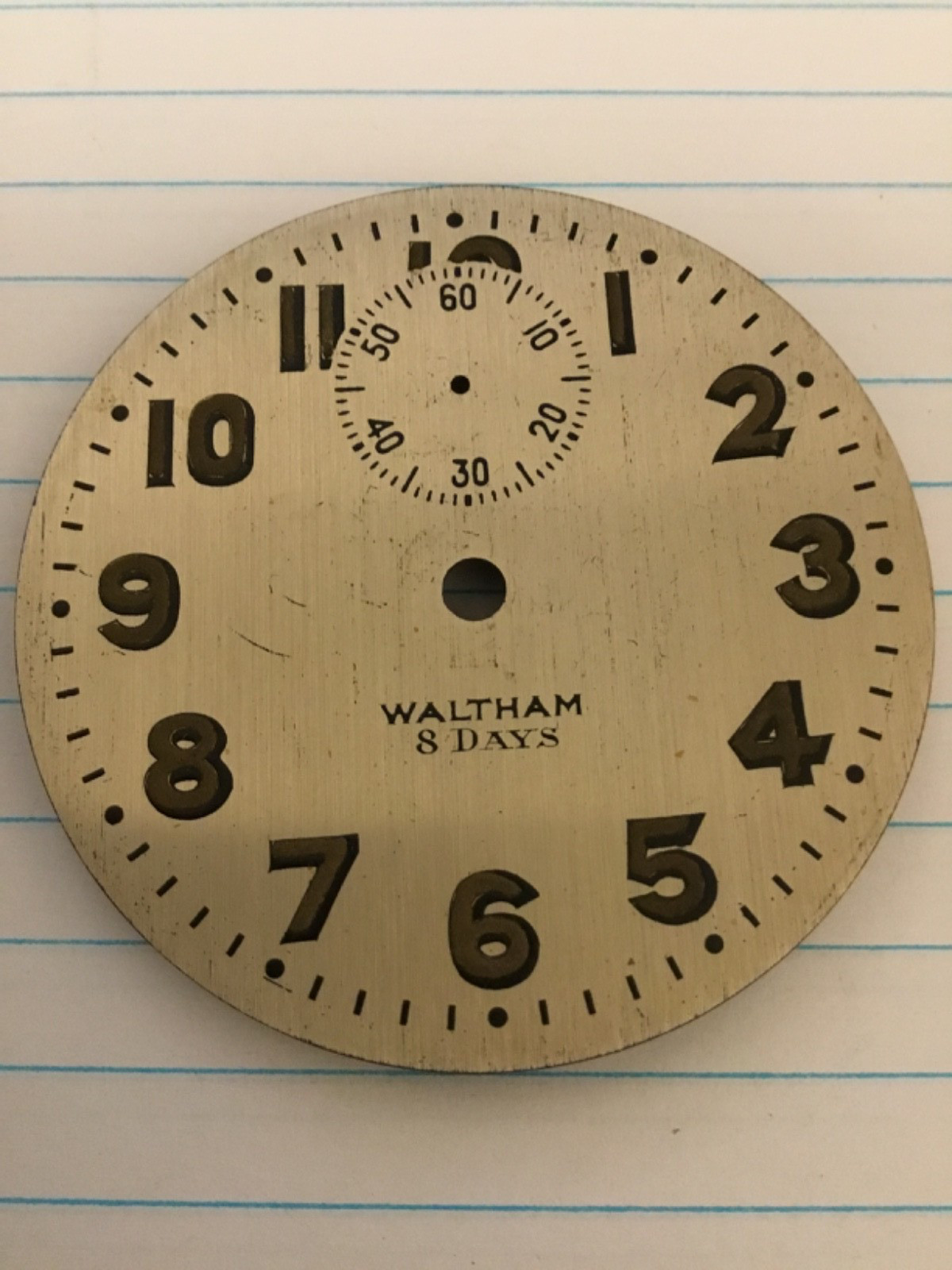 Watham 8 Days Dial 60mm