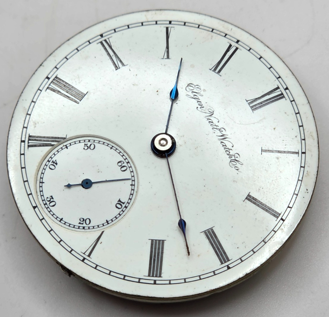 1888 ELGIN POCKET WATCH MOVEMENT GRADE 103 18s Model 3, good balance AS IS