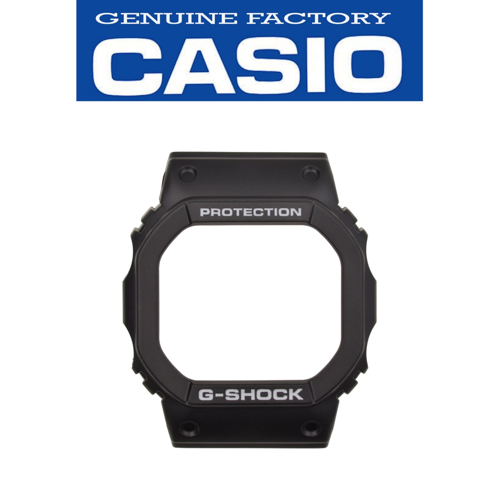 Genuine CASIO G-SHOCK Watch Bezel Shell DW-5000SL-1 DW-5600UE Black Rubber Cover