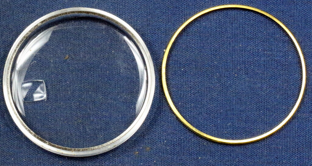 JD2-1. G-S MAGNI-TITE WRIST WATCH CRYSTAL 27.5-30.4mm, LARGE MAGNIFIER FOR DATE