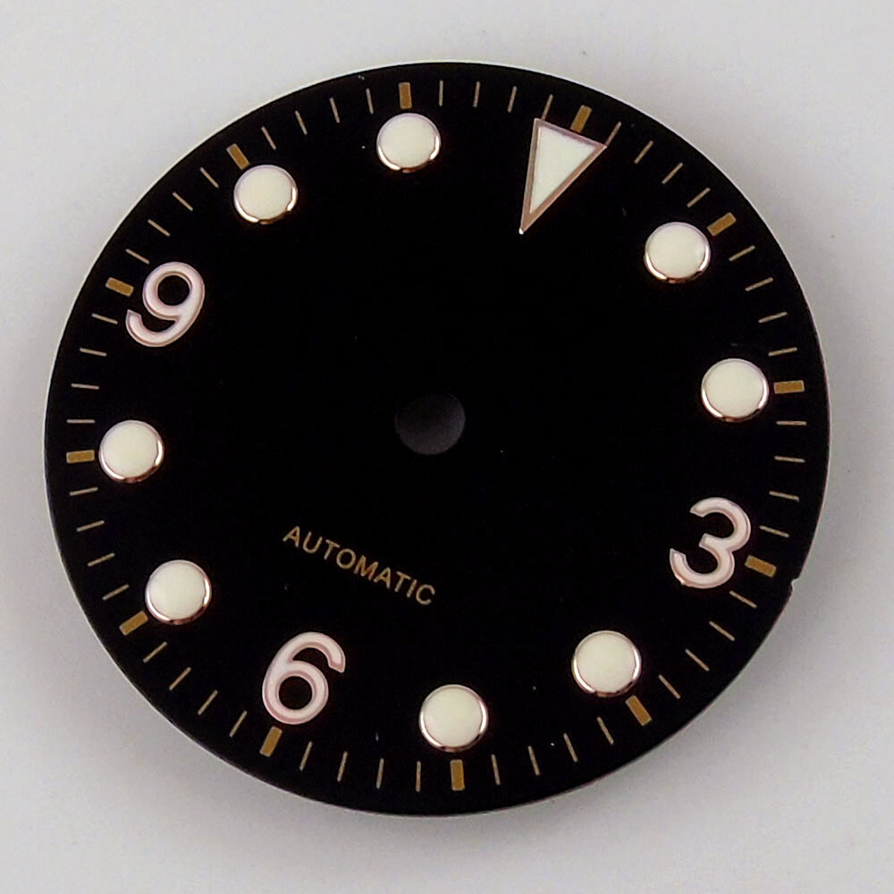 29.2mm Stainless Steel Watch Dial Fit NH35A NH36A Automatic Movement Luminous