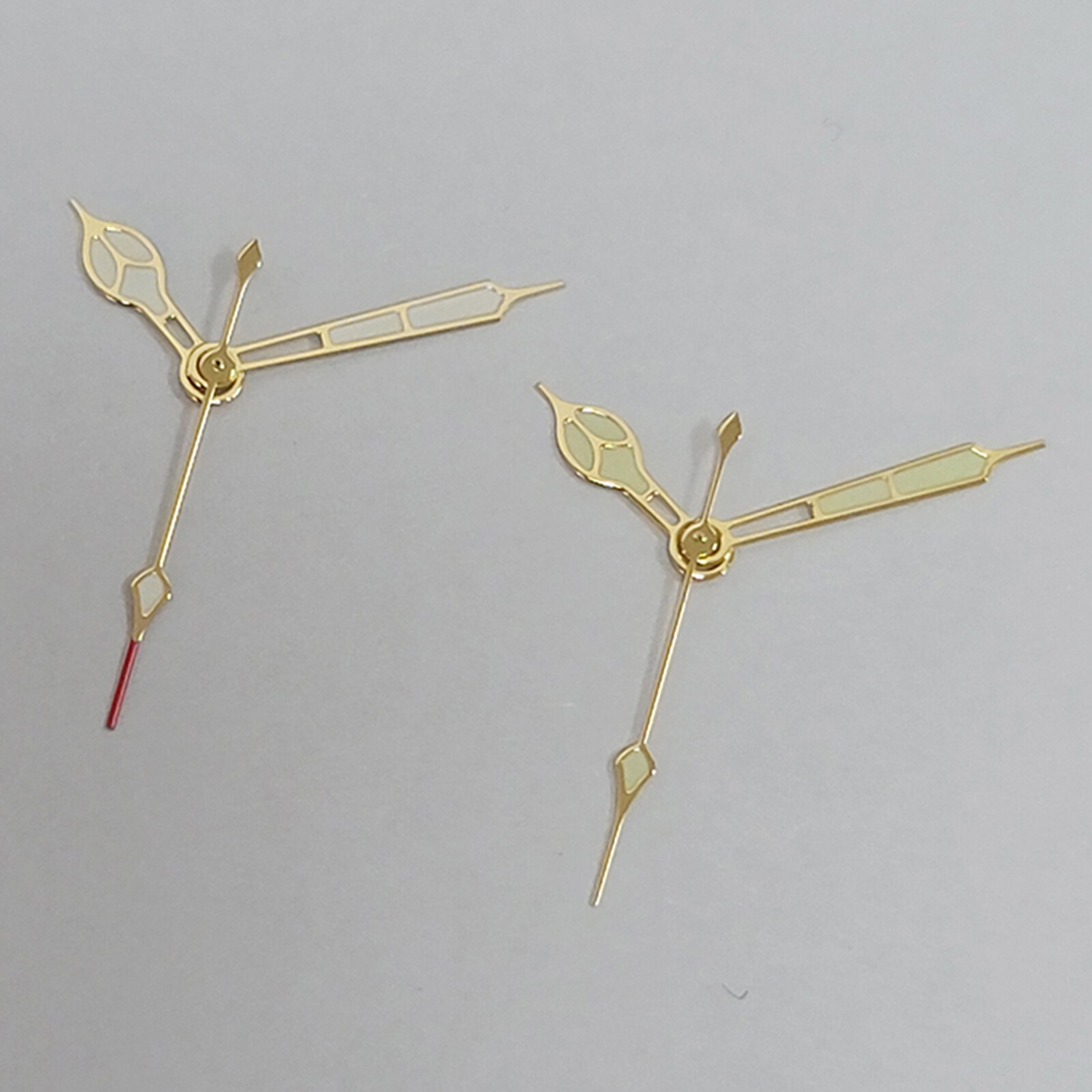 Green Luminous Watch Hands Silver/Gold Edge Hands For NH35/NH36/4R/7S Movement