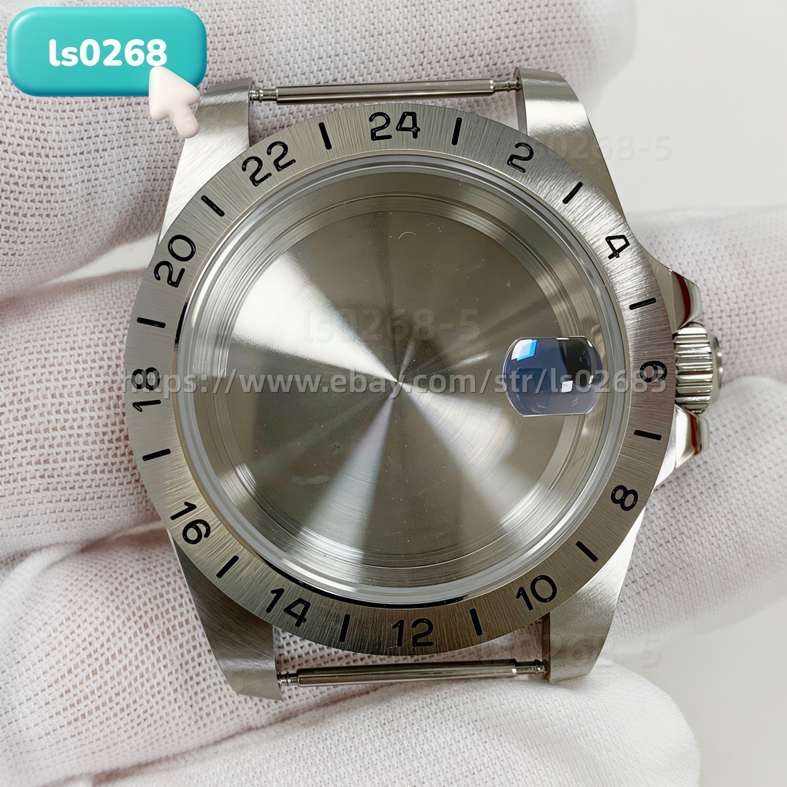 39mm Stainless Steel Calendar Sapphire Glass Solid Watch Case For NH35/36ETA2836