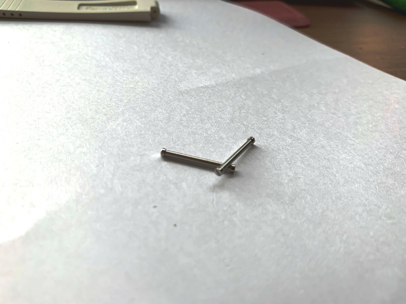 2 ORIS screw bar pin tube Aquis Date 7652 Ø36mm RUBBER band strap 4 18 31 18mm