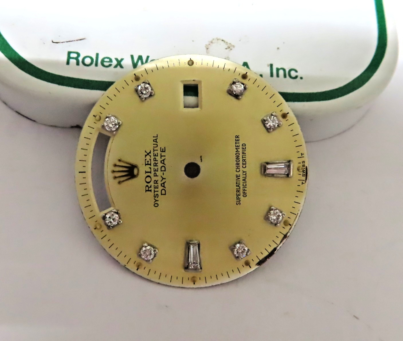 ROLEX VINTAGE GOLD DIAL WITH CUSTOM DIAMONDS FOR REF.18038