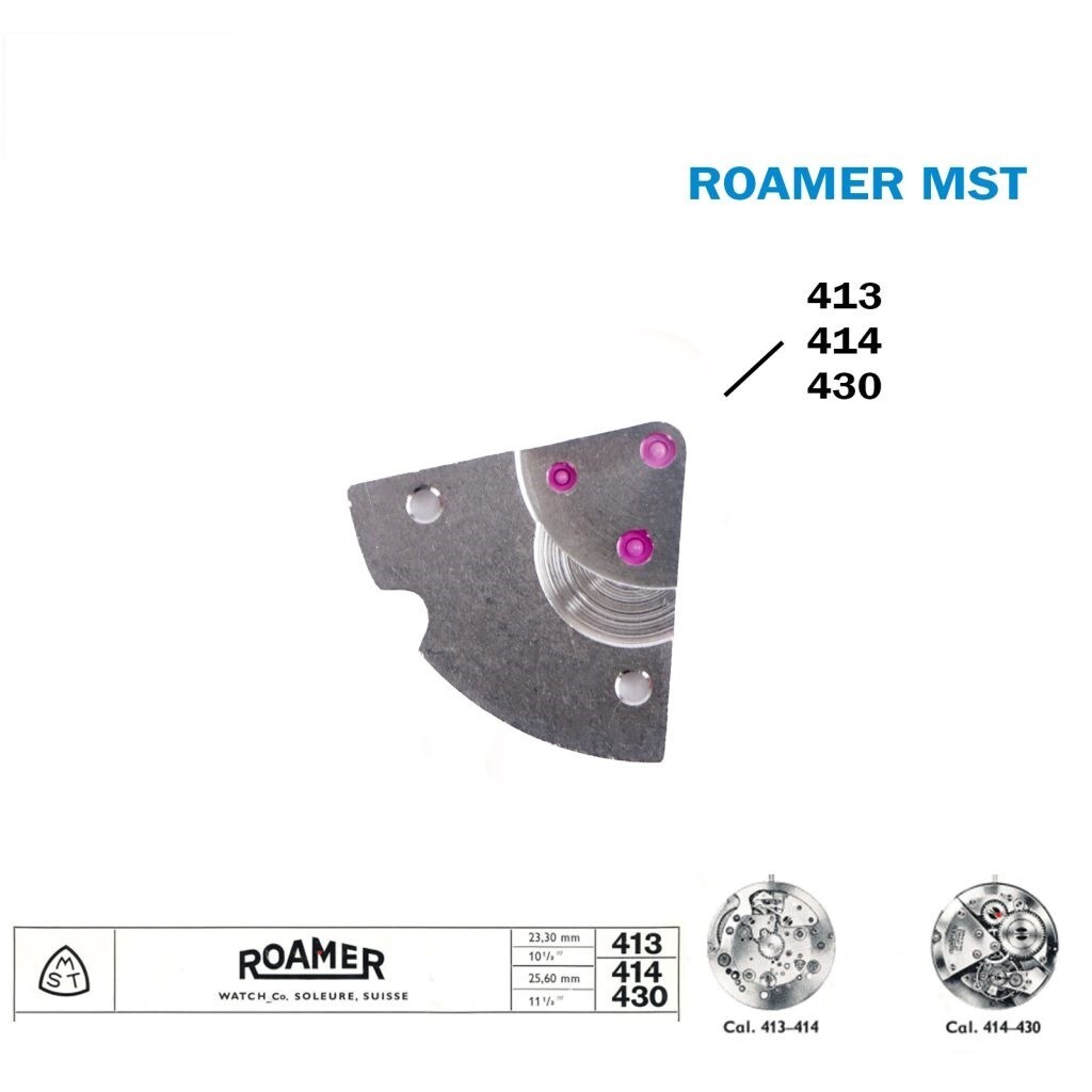 ROAMER MST Spare Part For Swiss Movement 413 or 414 or 430.