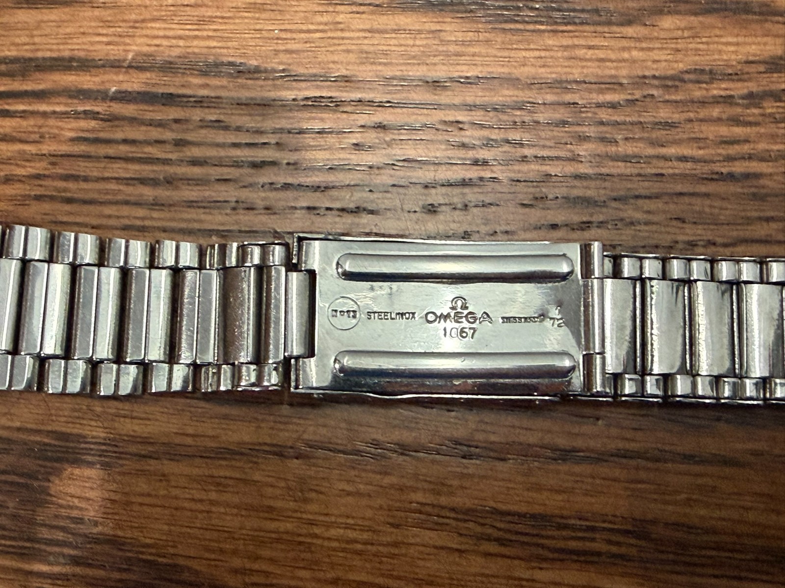 Vintage Omega Flat Link Bracelet 1065 Expandable 1/72, Speedmaster Seamaster