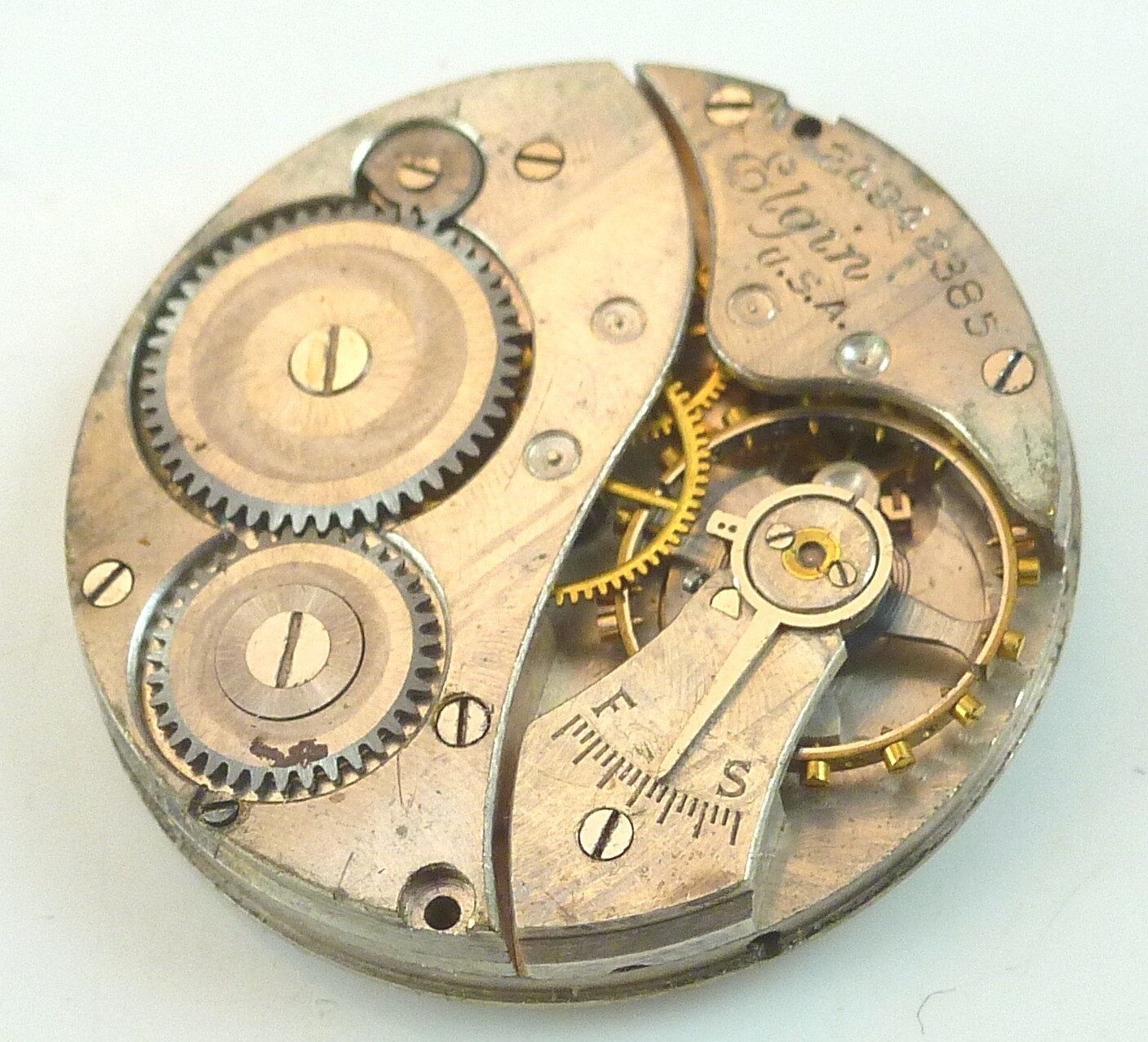 Elgin 431 Pocket Watch Movement – Parts / Repair