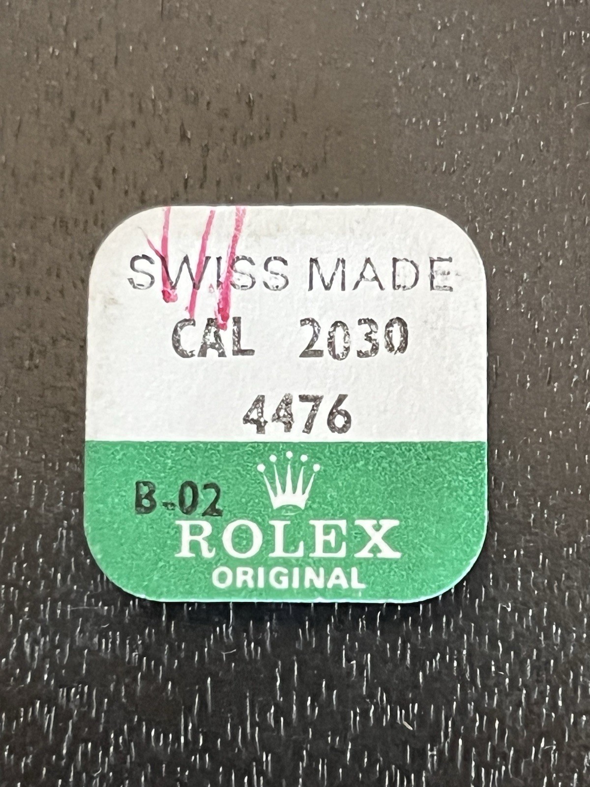 Genuine New Rolex Caliber 2030 4476 Rotor Axle. Sealed. Genuine NOS