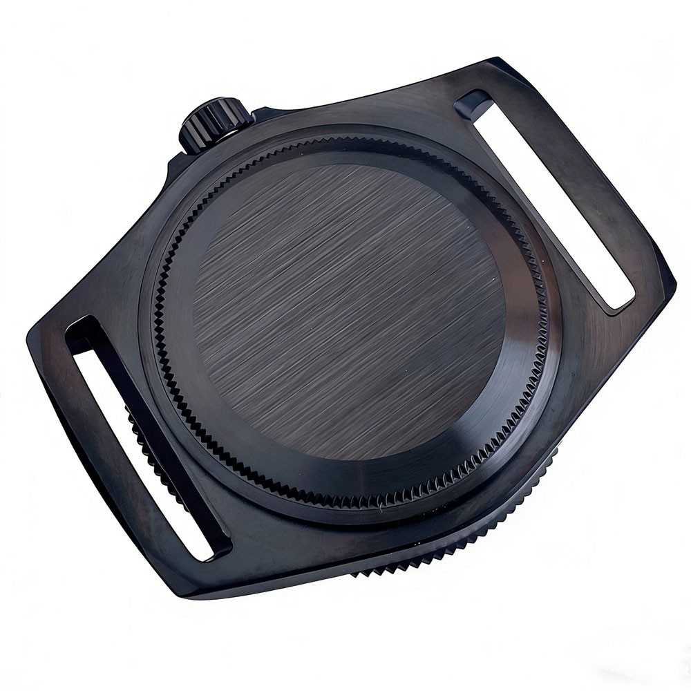 Lightweight 42MM Titanium Black PVD Watch Case set Fit FXD Japan NH34 NH35 NH36
