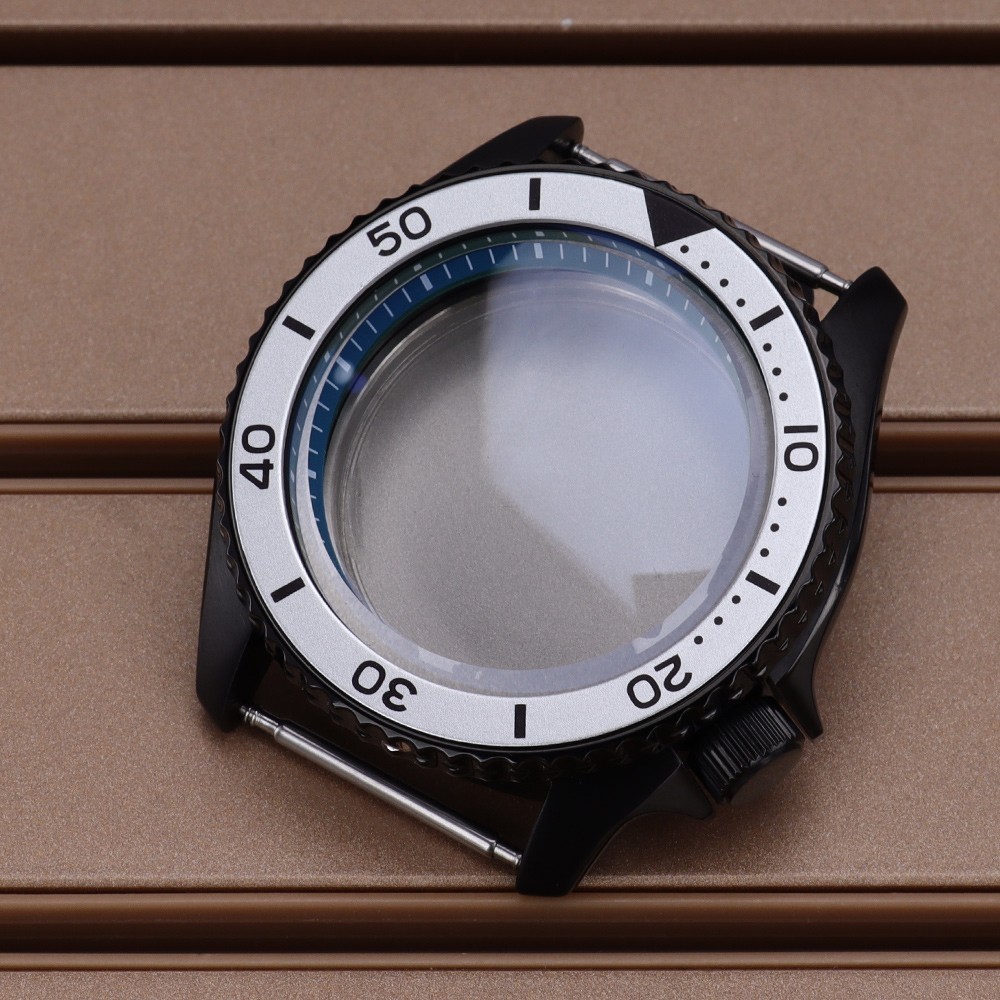 42.5mm Modify SKX007 Mod Watch Case 316 Steel Ceramic Bezel For Seiko NH35 34 36