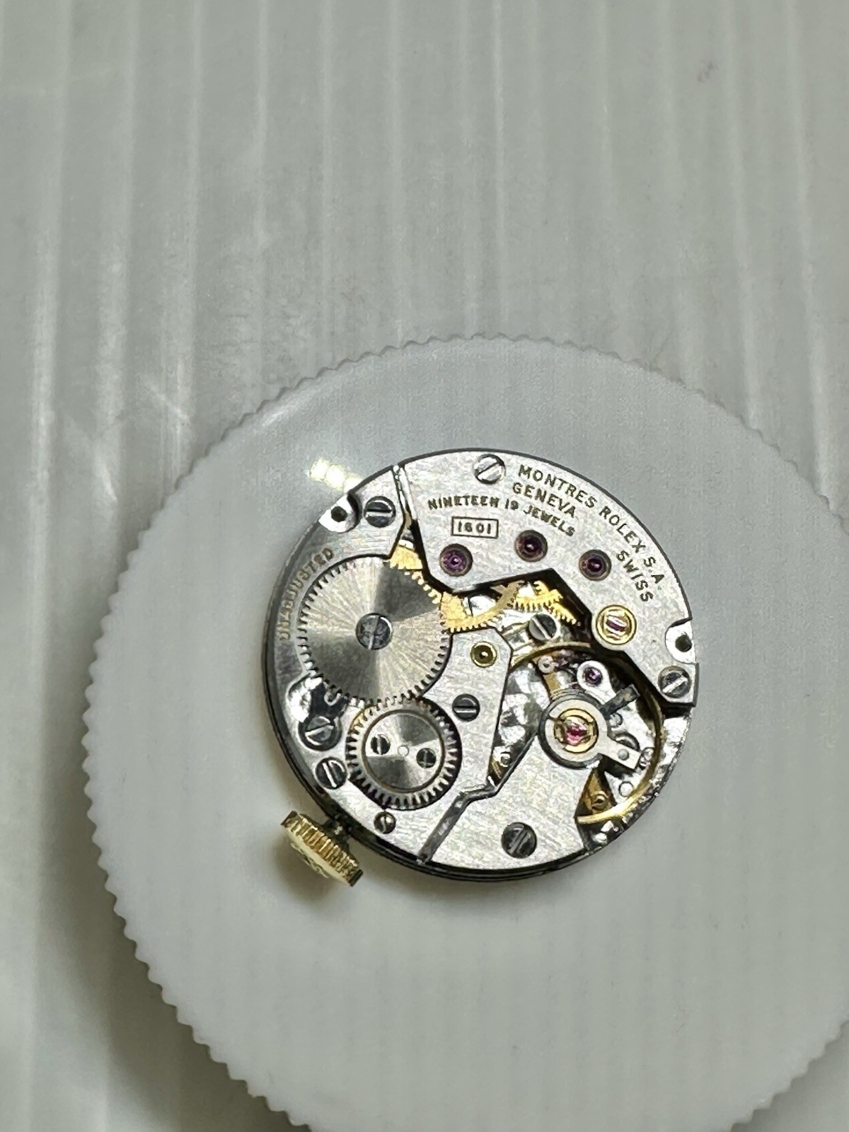 ROLEX 1601 Cellini Movement Dial Silver Dial SS Hand-wound Ladies Beautiful-RUNS