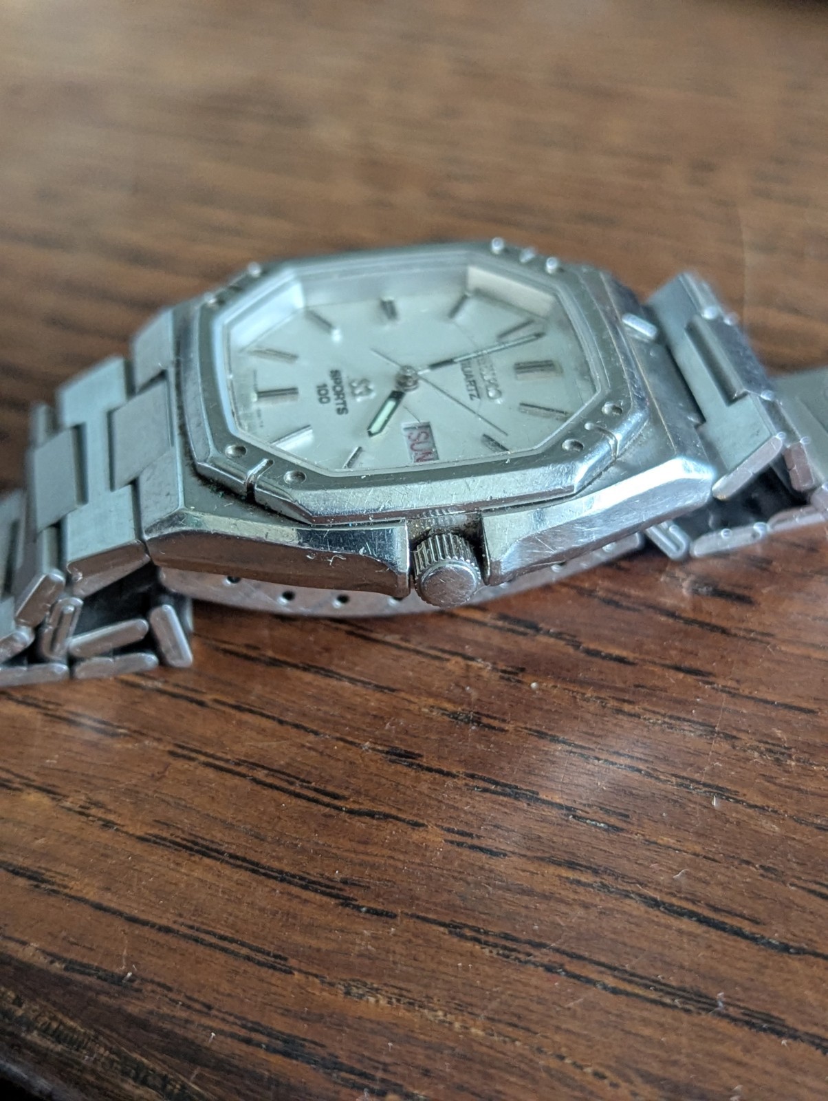 Seiko 8229-5030 Sports Watch Case/Dial/Hands for Parts / Project #S676