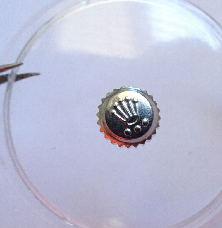 Genuine Rolex Crown 8mm., 24 803- 0 , Stainless Steel new condition