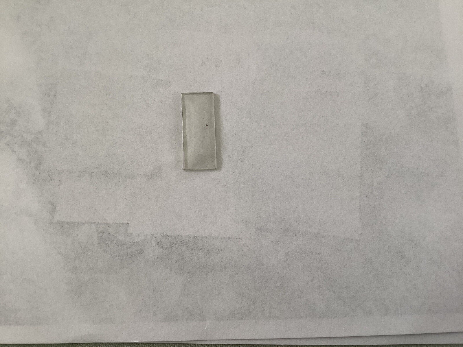 PERSPEX WATCH GLASS. RECTANGULAR . Domed Ref S100 11x23mm