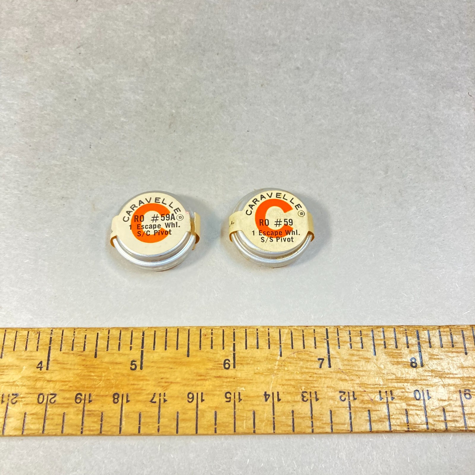 Vintage Bulova Caravelle Watch Parts 2 Pc Escape Wheel Replacement Parts USA