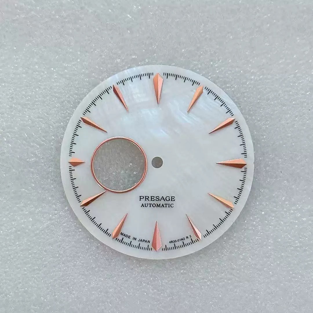 35mm Hollow Out Fritillaria Watch Dial No Lume for Nh38 Nh70/72 Movement Parts