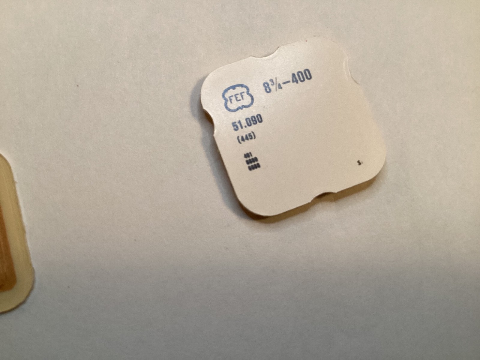 ETA 400 setting bridge spring part