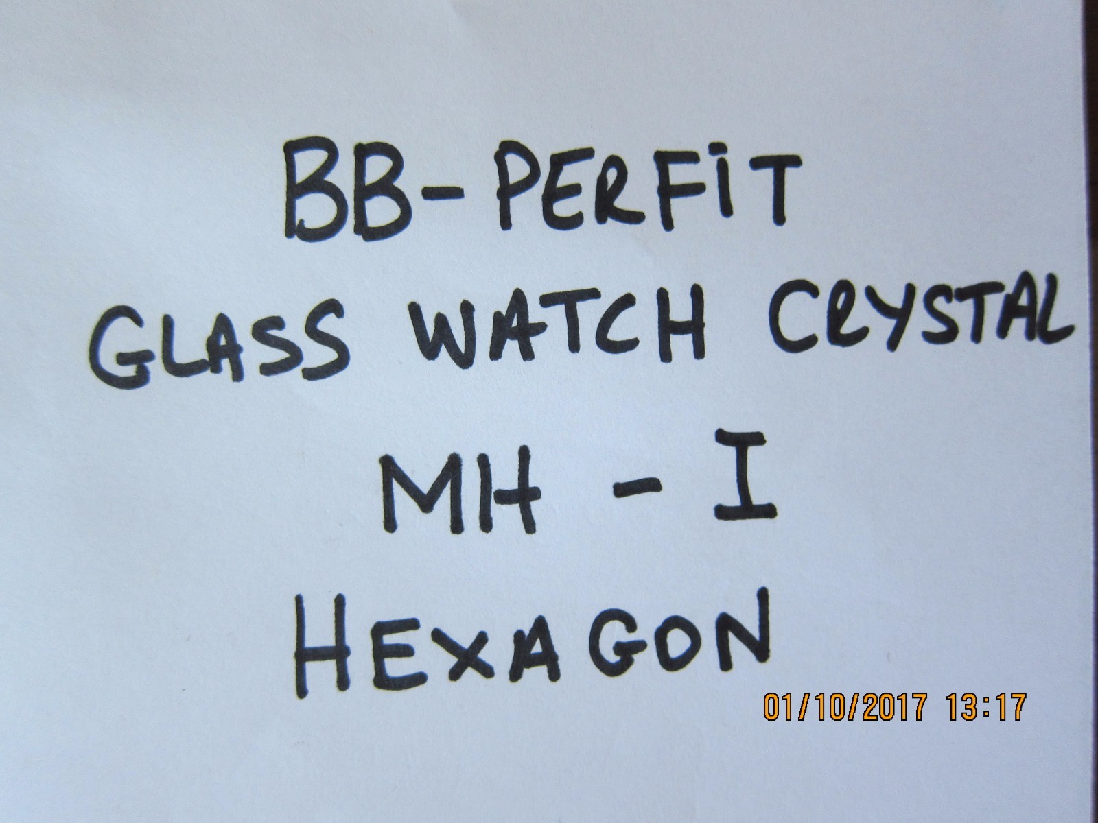 NOS Glass Watch Crystal Hexagon Shape Crystal