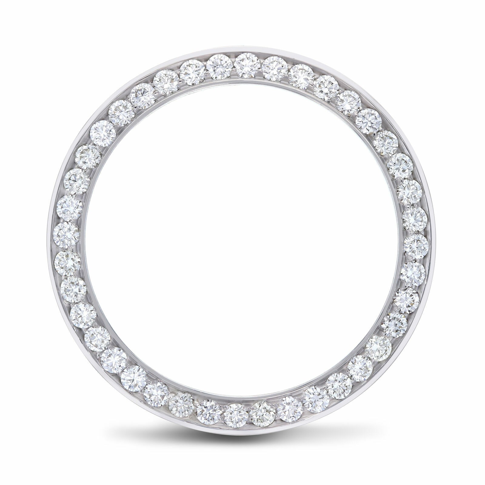 36MM 3CT BEAD NATURAL DIAMOND BEZEL 14KW ROLEX OYSTER QUARTZ 19018 19019 19049