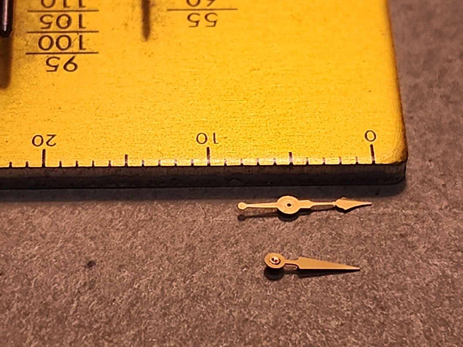 2 Original Elgin Factory NOS Gold Small Second Hands-12s & 12s-16s