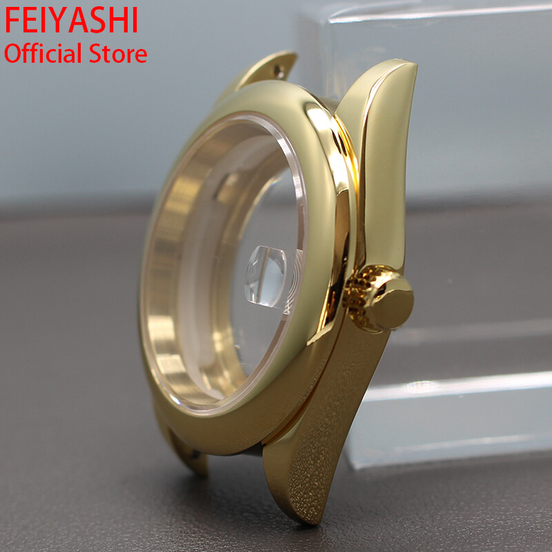 36mm stainless steel nh35 Watch Case Cyclops Sapphire Glass For Seiko nh36 nh38