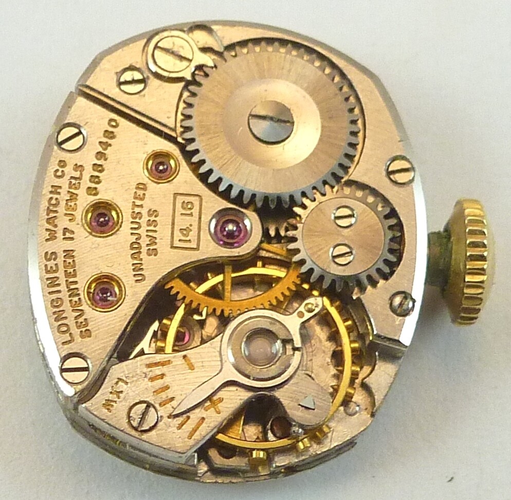 Vintage Longines 14.16 Mechanical Wristwatch Movement – Parts Repair
