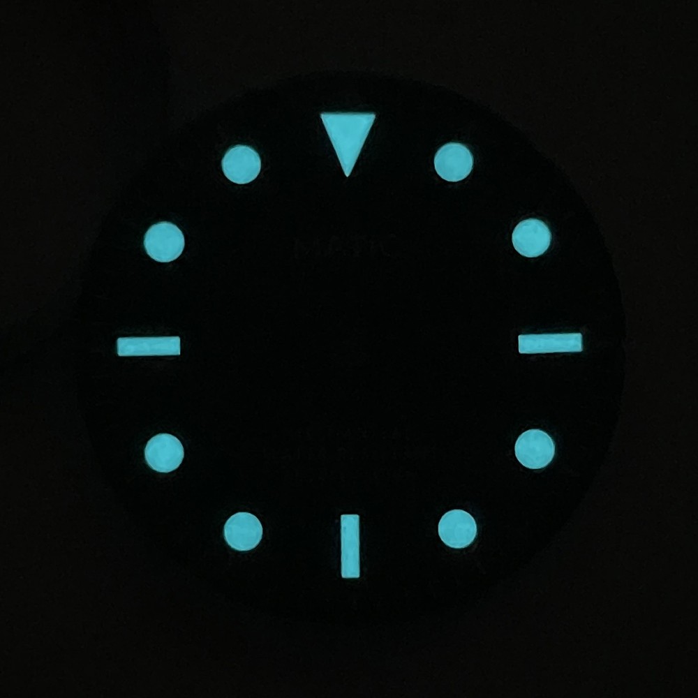 BGW9 Lume Black Sub Style Watch Dial, 28.5mm, No Date, with NH38A NH35A