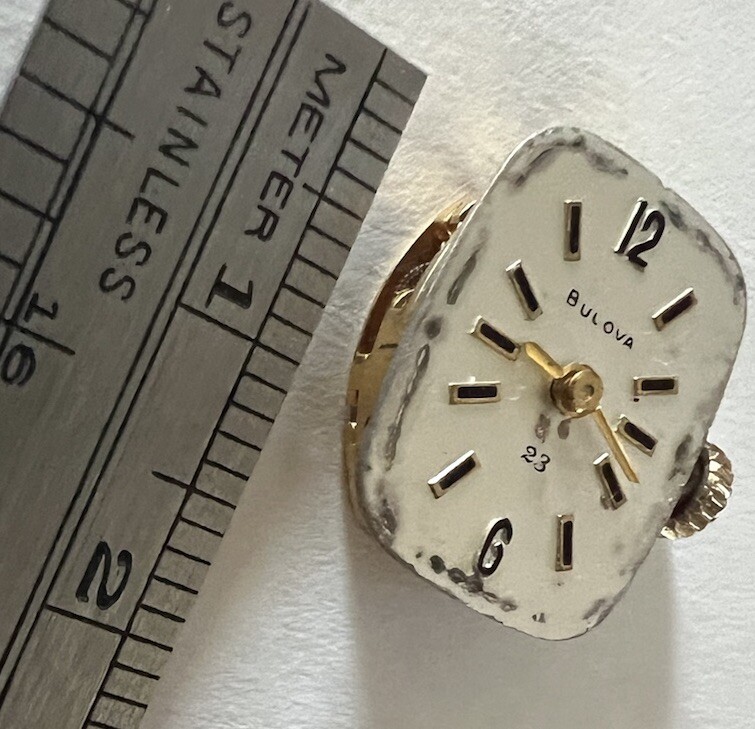 Vintage Bulova 23J 5AZ Wristwatch Watch Movement for repair