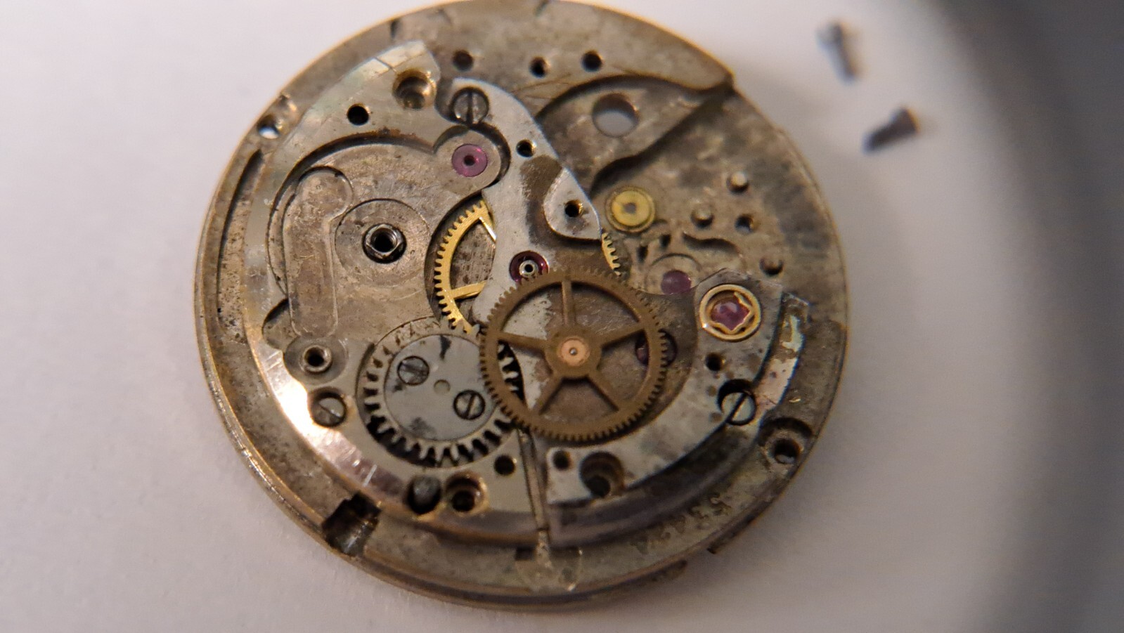 Rolex 1130 100 Mainplate, bridges, escape wheel, wheels crown wheel, detente/set