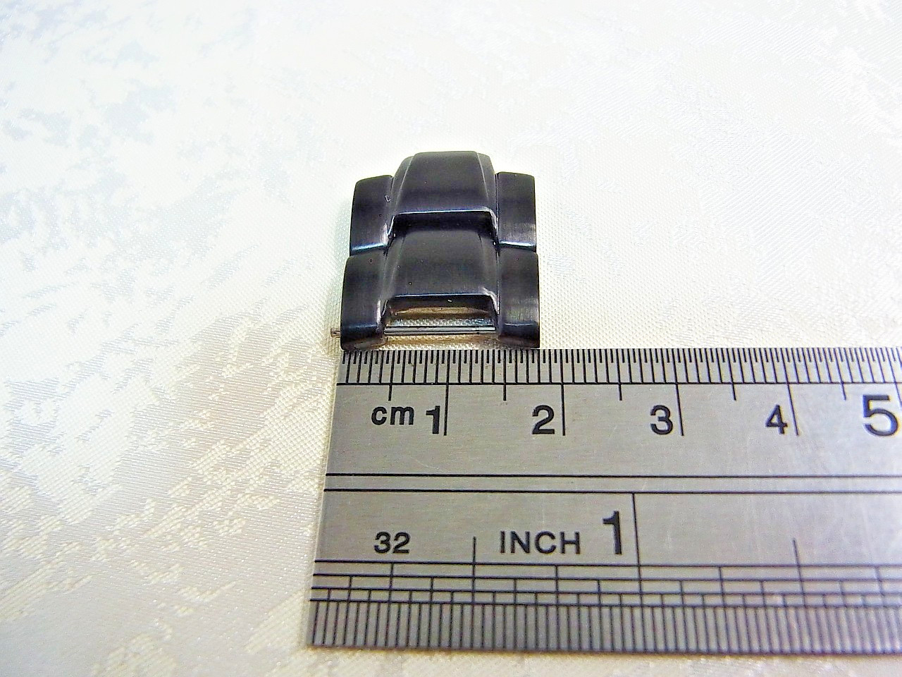 Luminox F117 Nighthawk Black SS Genuine Link 18mm Watch Band 2pcs set Mint