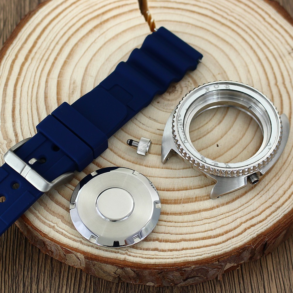 Sapphire 45mm Steel Watch Case Strap Modify Seiko Turtle Mod For NH35 34 NH36 38