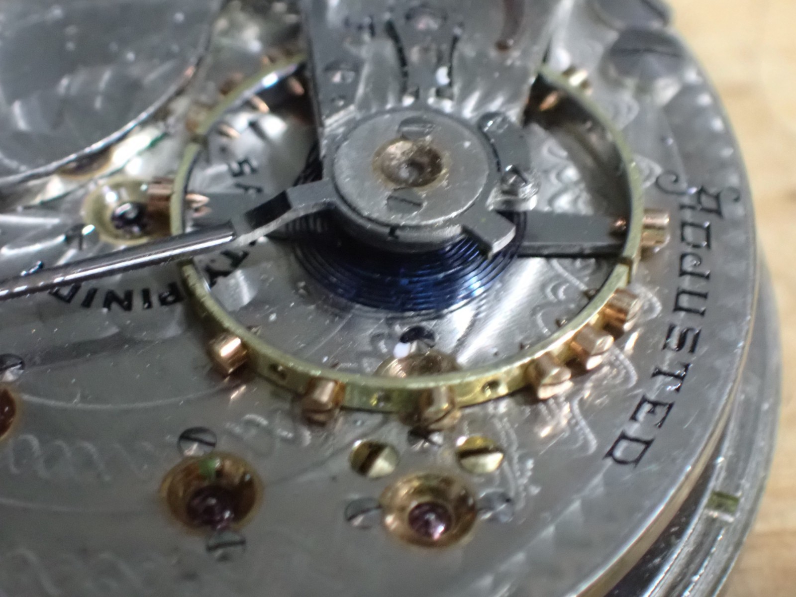927 Hamilton 17 Jewel Ad Manual Wind Pocket Movement 18s T Lowery Colchester ILL