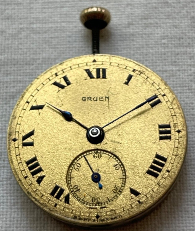 Gruen 15 jewels nice dial – movement for watch AS IS, lot0308